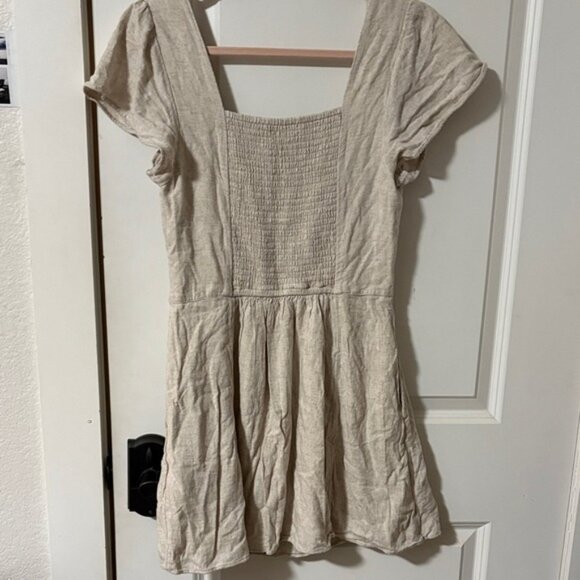 Linen beige Dress - Picture 2 of 2